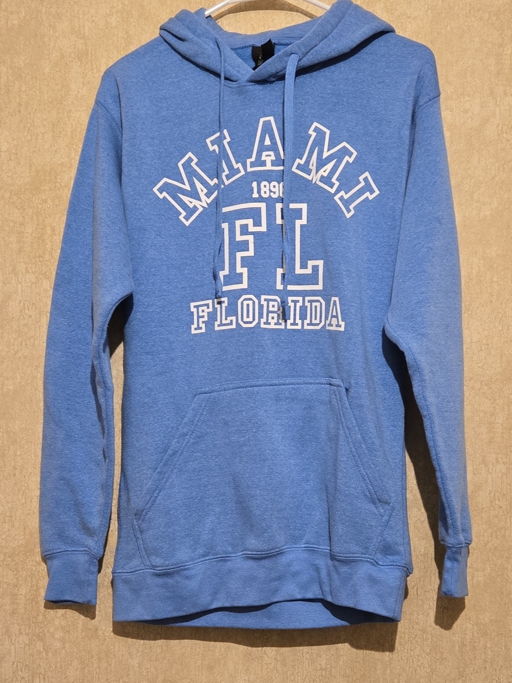 Blue Miami FL Hooded Pullover Sweatshirt